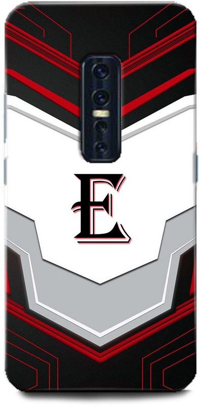Afterglow Back Cover for Vivo V17 Pro E, E LETTER, F NAME, E ALPHABET, ALPHABET  (Multicolor, Shock Proof, Pack of: 1)