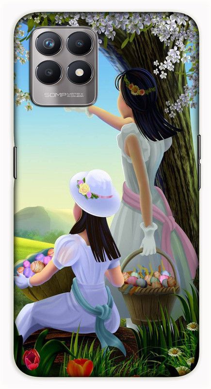 iprinto Back Cover for Realme 8i, RMX3151 Cartoon Back Cover  (Green, Hard Case)