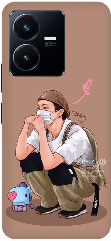 URCHIN Back Cover for Vivo Y22 BTS, BTS V, Kim taehyung, BTS Army409  (Multicolor, Shock Proof, Pack of: 1)