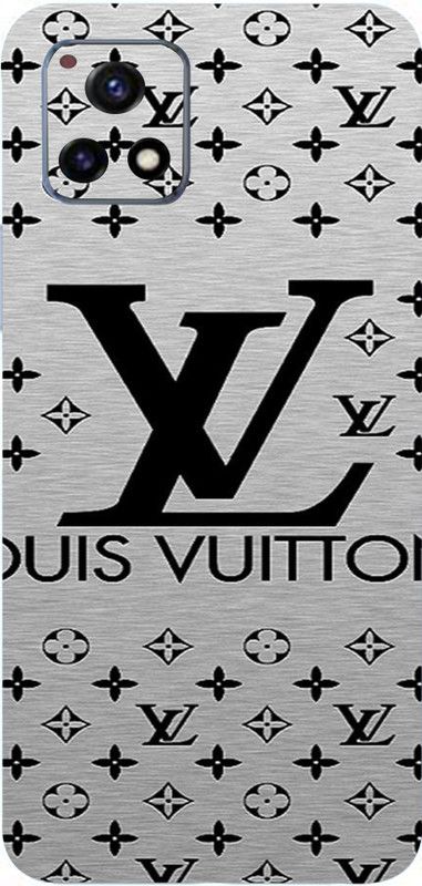 Mclaxa Silver Louis Vuitton Back Mobile Skin.., Vivo Y72 5G, Silver Louis Vuitton Mobile Skin  (Silver Louis Vuitton Skin With Super Matte Finish..)