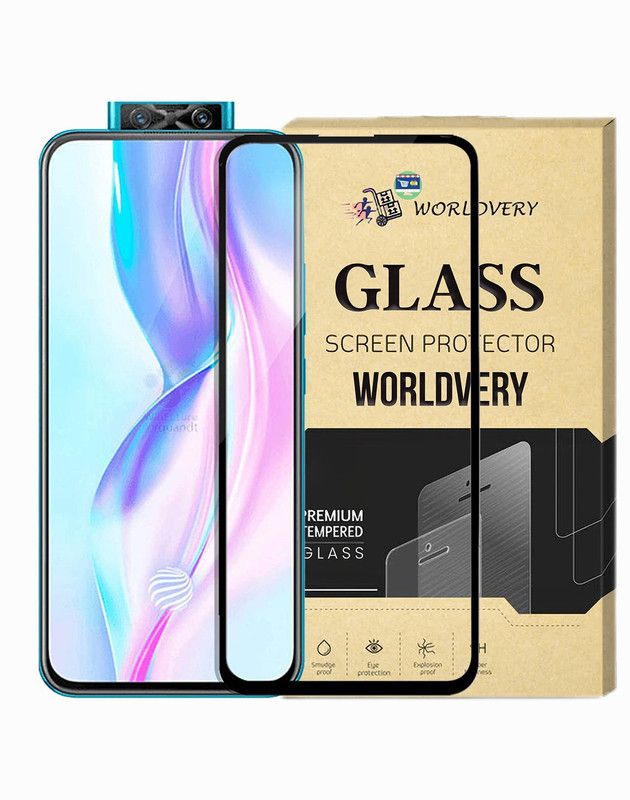 worldvery Edge To Edge Tempered Glass for Vivo V17 Pro  (Pack of 1)