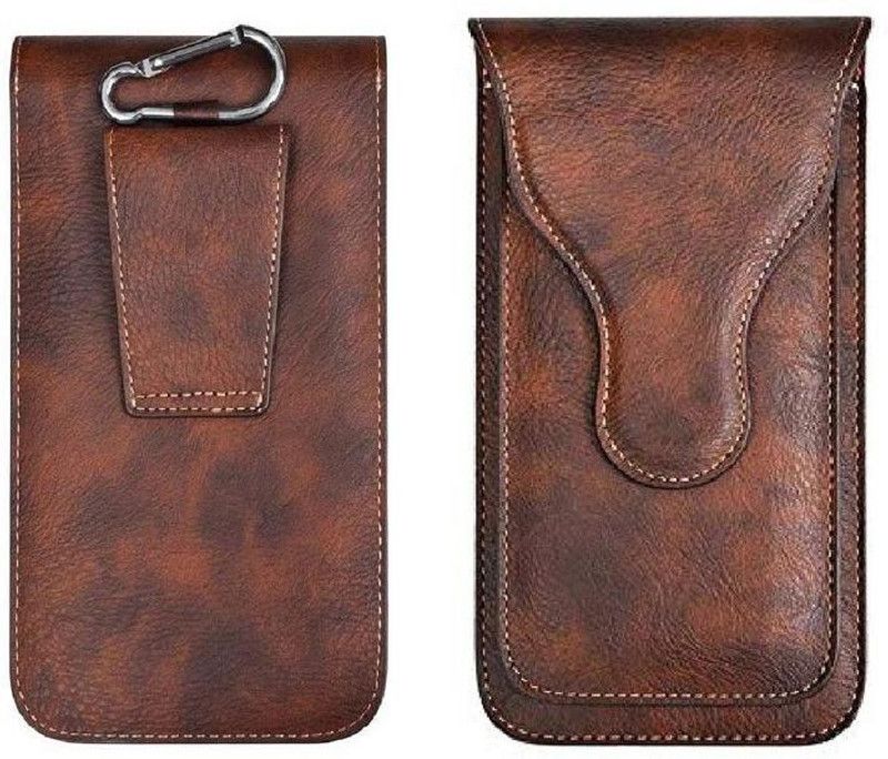 Elica Pouch for Samsung Galaxy A30s  (Brown, Cases with Holder, Pack of: 1)