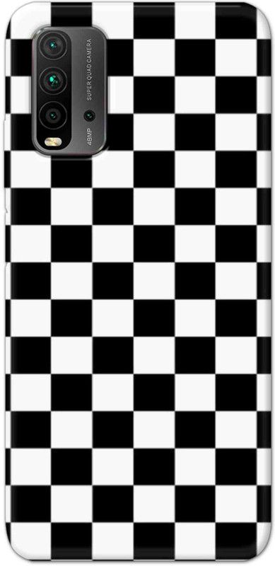 NDCOM Back Cover for Redmi 9 Power  (Black, White, Hard Case, Pack of: 1)