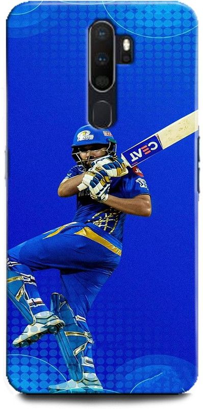 Afterglow Back Cover for OPPO A5 2020 ROHIT SHARMA, BCCI,CRICKETER, INDIAN KHILADI, IPL, MI, T20  (Multicolor, Shock Proof, Pack of: 1)
