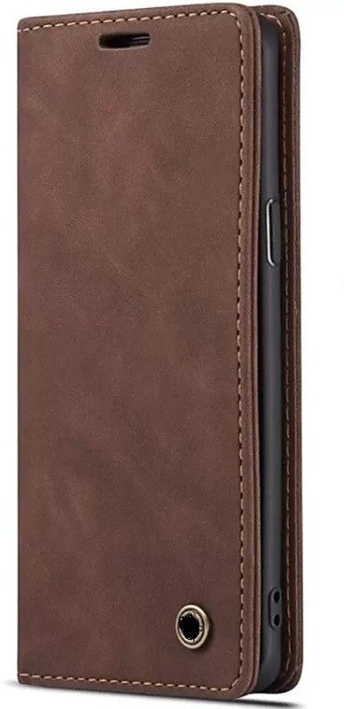 TELETEL Flip Cover for Oneplus 7  (Brown, Pack of: 1)