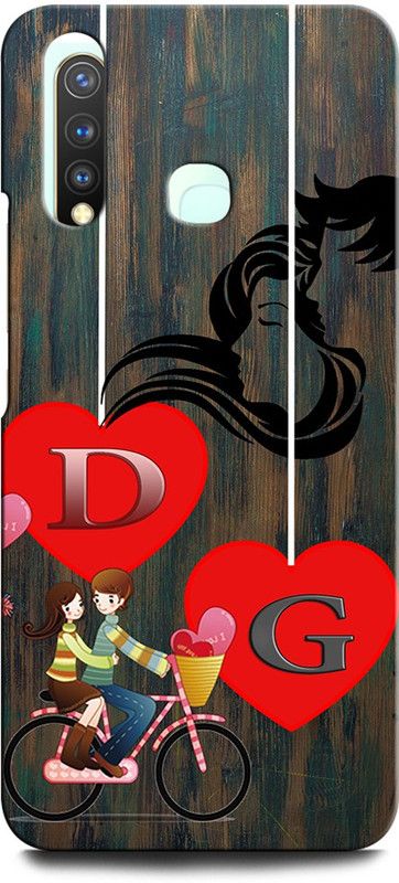 ORBIQE Back Cover for VIVO Y19 1915/PD1934F_EX DG, D LOVE G, G LOVE D, D LETTER, G LETTER, DG NAME  (Multicolor, Hard Case, Pack of: 1)