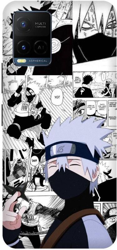 DIKRO Back Cover for vivo Y21T, V2135, NARUTO, SHIPPUDEN, ANIME, NEON  (White, Hard Case, Pack of: 1)