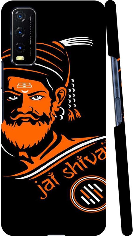 GS PANDA COLLECTIONS Back Cover for VIVO Y20  (Black, Orange, Pack of: 1)
