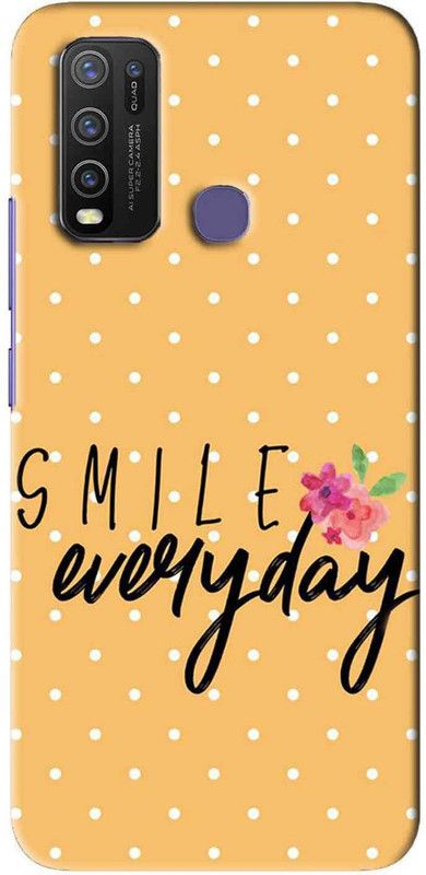 NDCOM Back Cover for VIVO Y50 Smile Everyday Girly Motivational Quote Printed  (Multicolor, Hard Case, Pack of: 1)