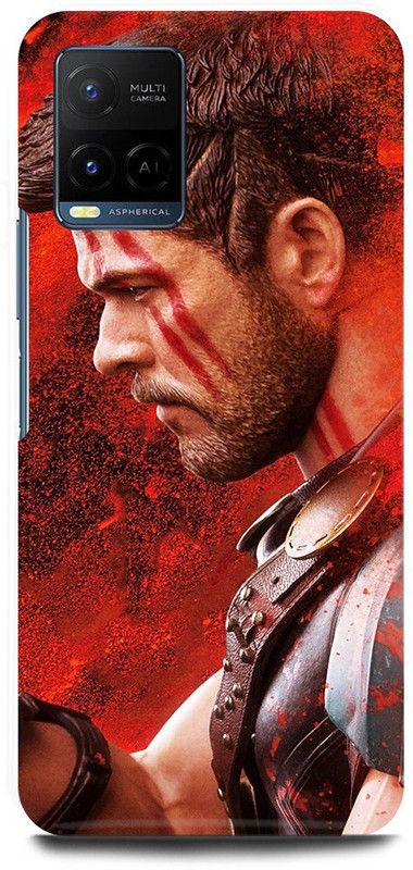 DIKRO Back Cover for Vivo Y21T, V2135, THOR, HAMMER, AVENGER, AVENGERS  (Red, Hard Case)