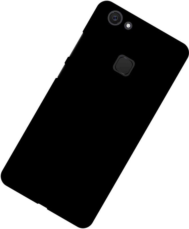 CASE CREATION Back Cover for VIVO V7 Plus New Premium Quality Imported Exclusive Matte Rubberised Finish Frosted Hard Back Shell Case Cover Guard Protection  (Black, Dual Protection, Pack of: 1)