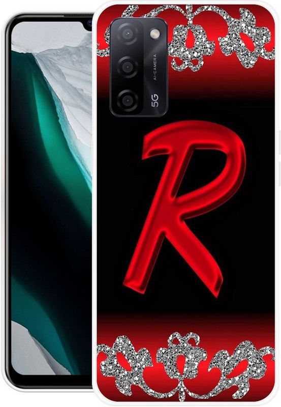 SHIVKUDI Back Cover for Oppo A53s, Oppo A16, Oppo A55 5G  (Black, Red, Grip Case, Silicon, Pack of: 1)