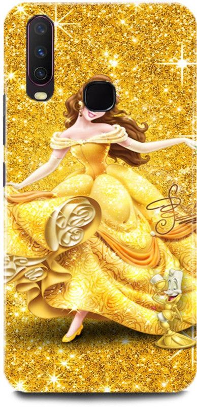 DIKRO Back Cover for VIVO U10, 1916, GIRL, CUTE, GIRL, LOVELY, GIRL, ANIME, GOLDEN, LOVE  (Multicolor, Hard Case, Pack of: 1)