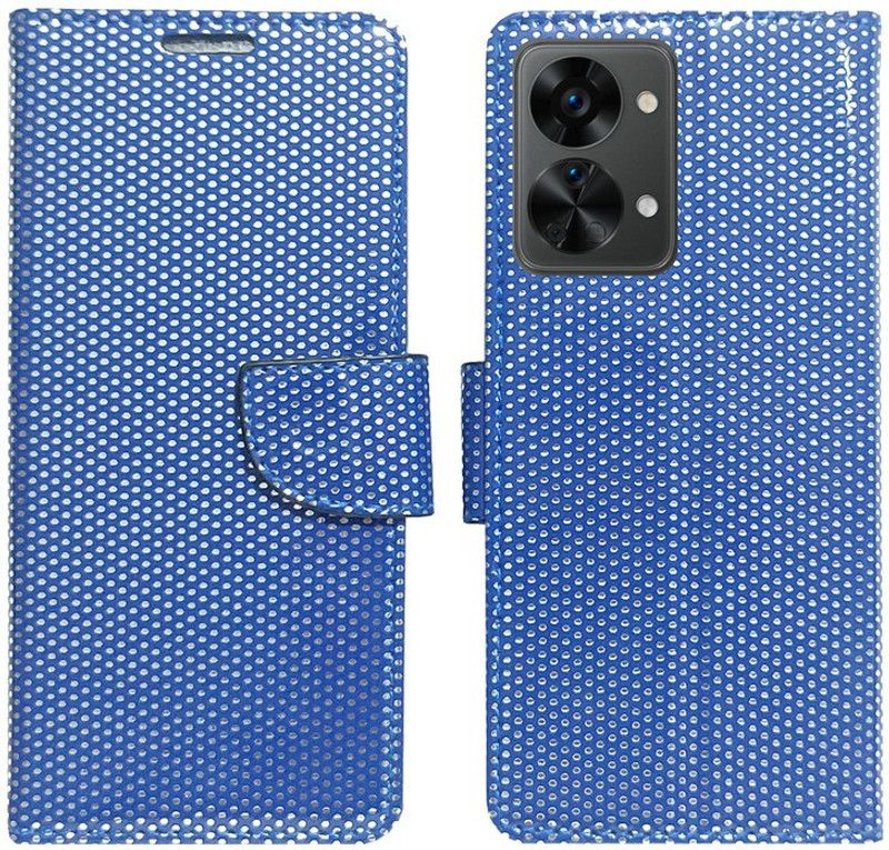 AD Enterprises Flip Cover for OnePlus Nord 2T 5G  (Blue, Magnetic Case, Pack of: 1)