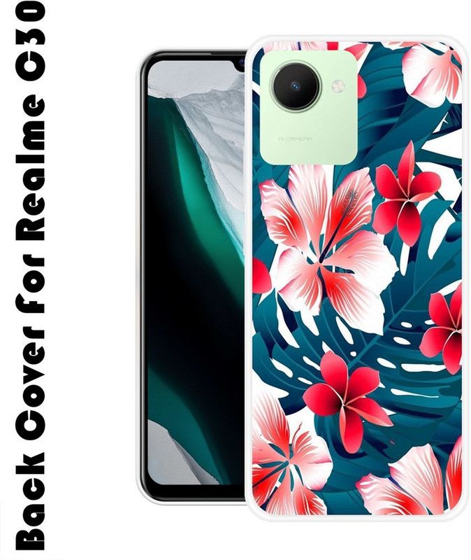 KUDI Back Cover for Realme C30  (Multicolor, Grip Case, Silicon, Pack of: 1)