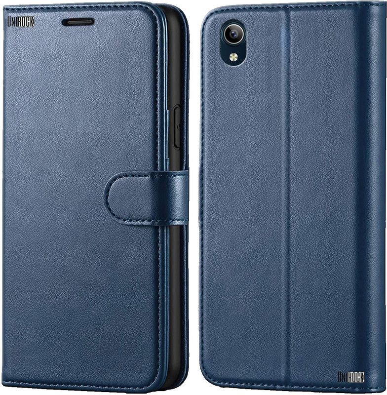 Digilett Flip Cover for Vivo Y91i  (Blue, Dual Protection, Pack of: 1)