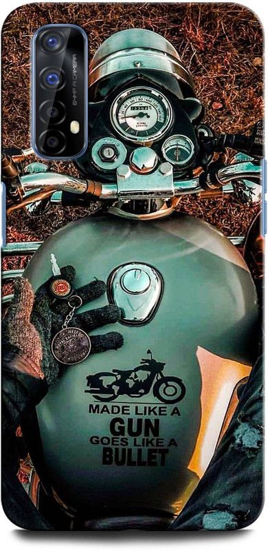 INTELLIZE Back Cover for Realme 7 BIKE, BULLET, RIDE, RIDER, ROYAL ENFIELD  (Multicolor, Hard Case, Pack of: 1)