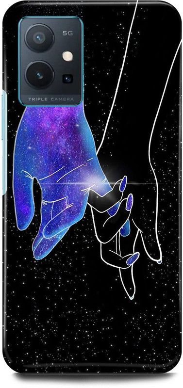FRONK Back Cover for OnePlus Nord CE 2 5G, IV2201, GIRL, BOY, HAND, LOVE, COUPLE  (Black, Hard Case, Pack of: 1)