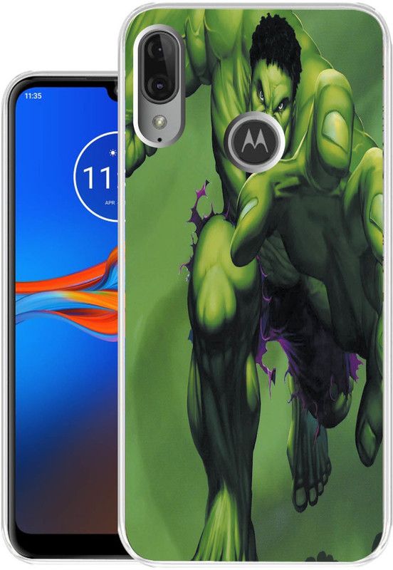 Case Club Back Cover for Motorola E6s  (Green, Grip Case, Silicon, Pack of: 1)