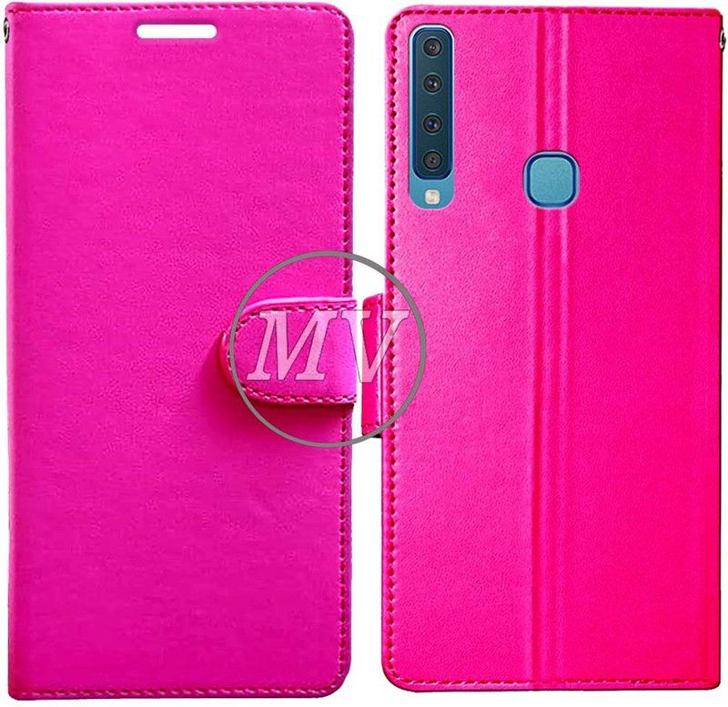 MV Back Cover for Samsung Galaxy A9 (2018)  (Pink, Cases with Holder, Pack of: 1)