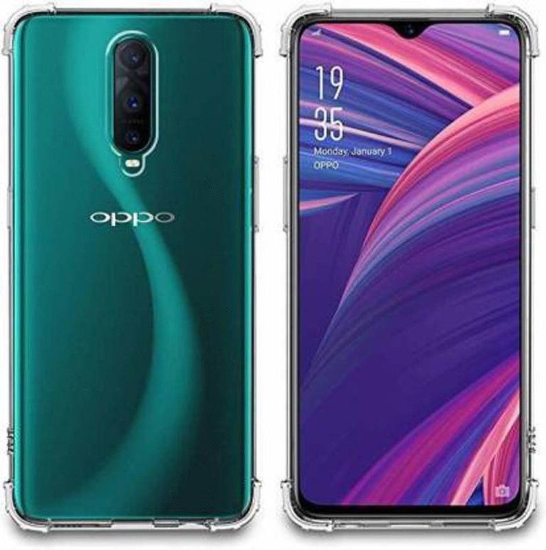 Masprockz Back Cover for Oppo R17 Pro  (Transparent, Grip Case, Silicon)