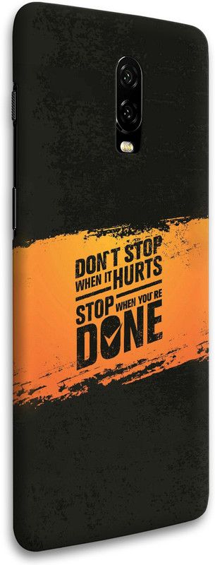 CoDecor Back Cover for One Plus 6T  (Orange, Hard Case, Pack of: 1)