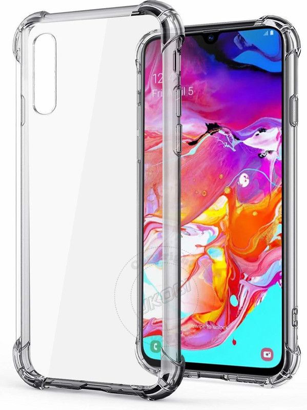 ROYALBASE Back Cover for SAMSUNG GALAXY A70  (Transparent, Grip Case, Pack of: 1)