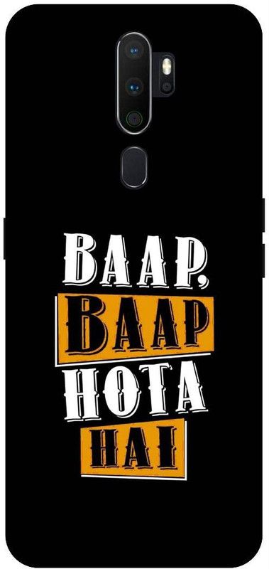 SSMORYA Back Cover for OPPO A5 2020 (Baap Baap Hota Hai) Printed Back Cover  (Multicolor, Waterproof, Pack of: 1)