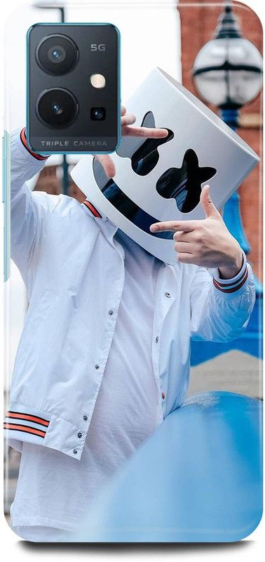 play fast Back Cover for Vivo T1 5G, V2141 MARSHMELLOW, MARSHMELLO, MUSIC, DJEDM, ARTJOKER  (White, Hard Case, Pack of: 1)