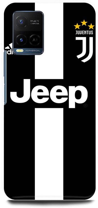 play fast Back Cover for Vivo Y21E JEEP, JUVENTUS, LOGO  (Black, Hard Case, Pack of: 1)