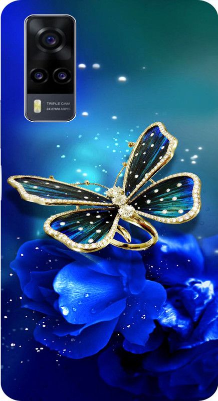 aemcesh Back Cover for VIVO Y51  (Blue, Anti-radiation, Silicon, Pack of: 1)