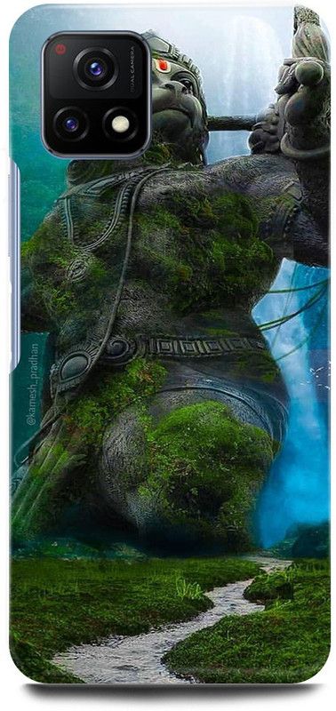 play fast Back Cover for Vivo Y72 5G, V2060 HANUMAN, JI, MARUTI, BAJRANG, BALI, JAI SHREE RAM  (Grey, Hard Case)