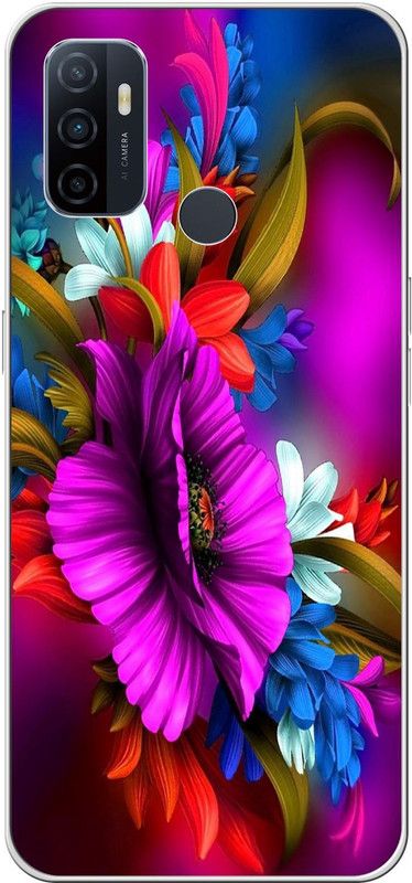 PictoWorld Back Cover for OPPO A53  (Multicolor, Grip Case, Silicon)