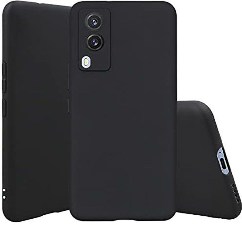 7Rocks Back Cover for Vivo V21E  (Black, Shock Proof, Silicon, Pack of: 1)