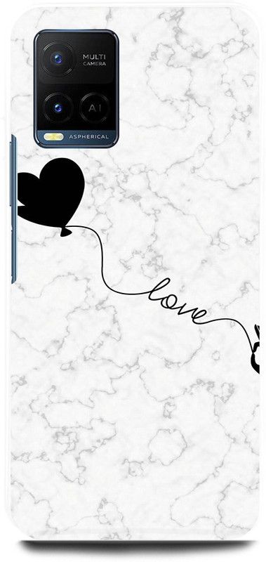 play fast Back Cover for Vivo Y21A, V2149 LOVE, HEART, MARBEL, SHAPE  (White, Hard Case, Pack of: 1)
