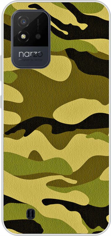 Wellcase Back Cover for Realme Narzo 50i  (Multicolor, Dual Protection, Silicon, Pack of: 1)