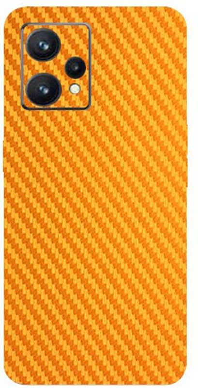 BUGGU Realme 9, REALME 9 Mobile Skin  (Golden Carbon Fiber Skin With High Matte Finish.)