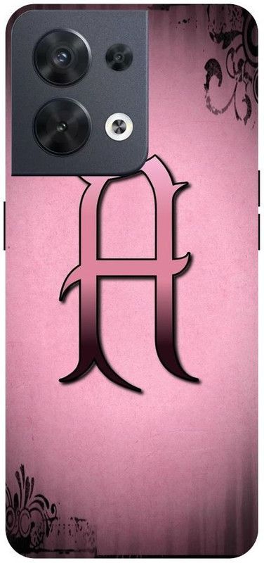 Wall Art Back Cover for OPPO RENO 8 (5G) A Letter, Alphabet A, Graphics Printed  (Multicolor, Dual Protection, Pack of: 1)