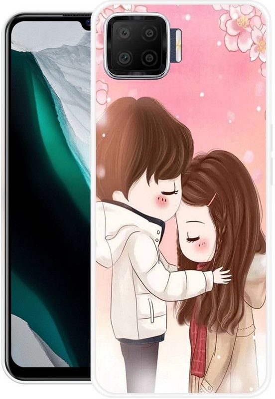ROCKPRINT Back Cover for Oppo F17  (Multicolor, Grip Case, Silicon, Pack of: 1)