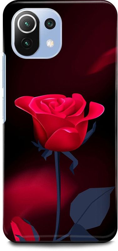 JUGGA Back Cover for Xiaomi 11Lite NE, ROSE, RED, ROSE, ROSES, FLOWER, NATURE  (Red, Hard Case, Pack of: 1)