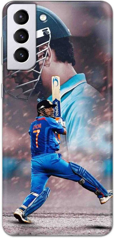 NDCOM Back Cover for SAMSUNG Galaxy S21 Plus 5G M S Dhoni Printed  (Multicolor, Hard Case, Pack of: 1)