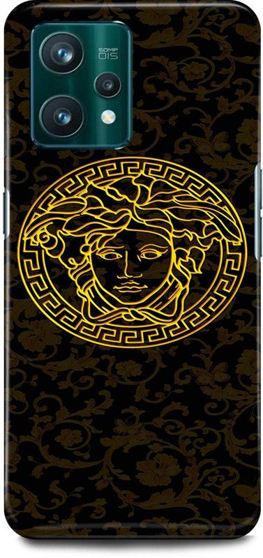 play fast Back Cover for realme 9i, RMX3491 VERSACE, MEDUSA, PATTERN, LOGO, SIGN  (Black, Hard Case, Pack of: 1)