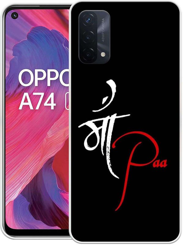 BAILAN Back Cover for OPPO A74  (Black, Grip Case, Silicon, Pack of: 1)