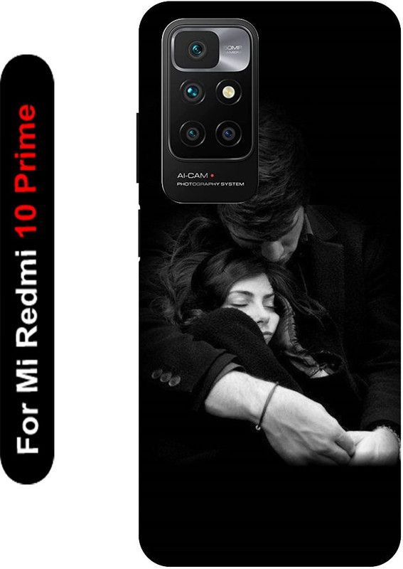 KARJUN Back Cover for Redmi Mi 10 Prime  (Black, Grey, Hard Case, Pack of: 1)