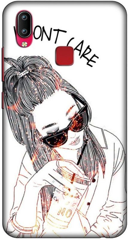 CROKIAN Back Cover for Vivo Y95  (White, Black, Hard Case, Pack of: 1)
