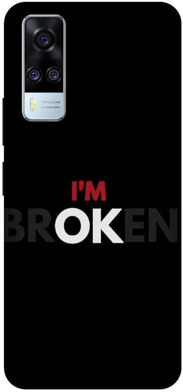 KARJUN Back Cover for Vivo Y31, I m ok Printed  (Multicolor, Hard Case, Pack of: 1)