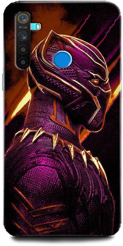 GRAFIQE Back Cover for Realme 5/ Black Phanter, Black Phanter Mask, Avenger, Marvel,Comic  (Multicolor, Shock Proof)