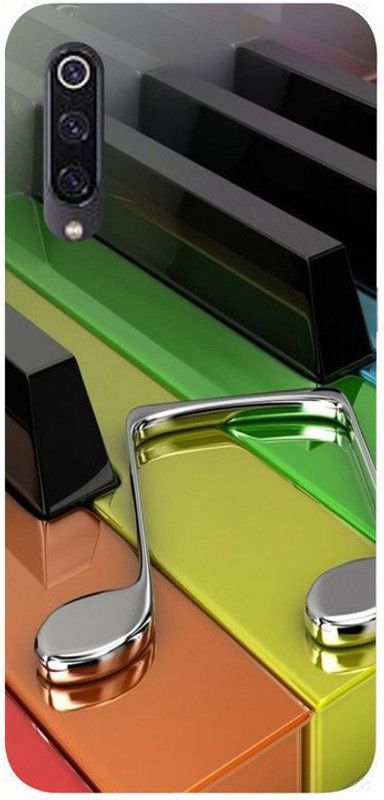 Golden mask Back Cover for Redmi 9  (Multicolor, Silicon)