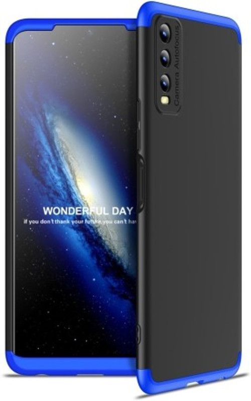 Cermarise Front & Back Case for Vivo Y20  (Blue, Dual Protection, Pack of: 1)