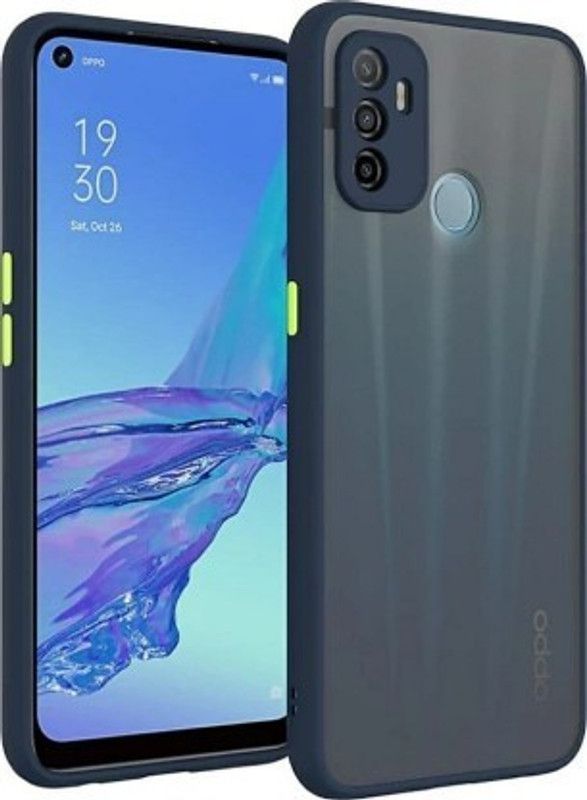 AN CASE Back Cover for Oppo A53s  (Blue, Grip Case, Pack of: 1)